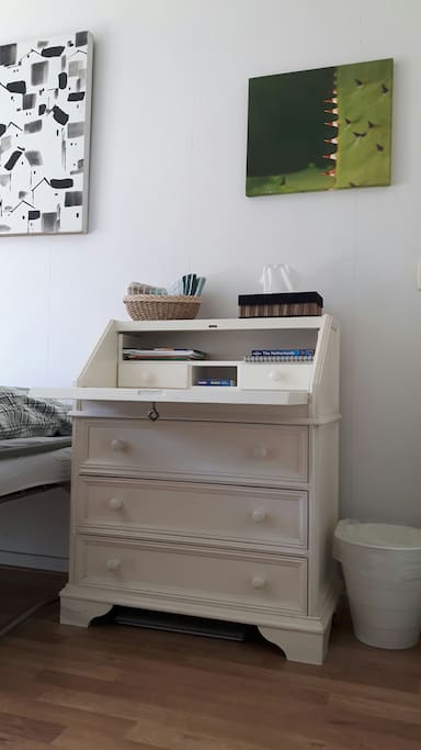 A small desk which can close.