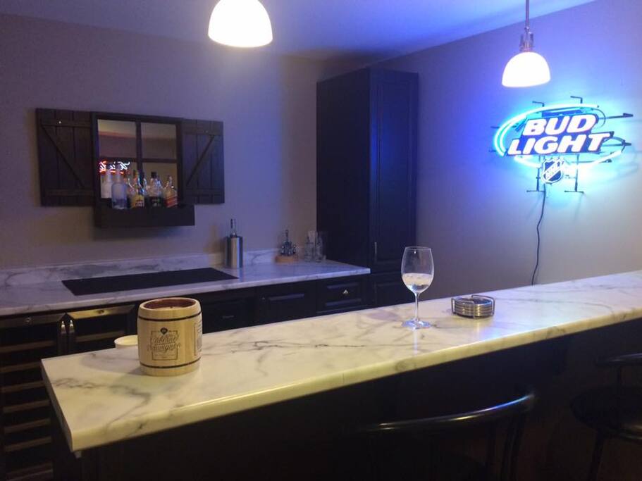 Downstairs bar