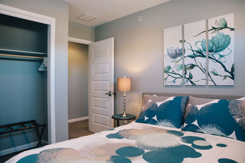 This is the 2nd bedroom that has a small balcony facing South.