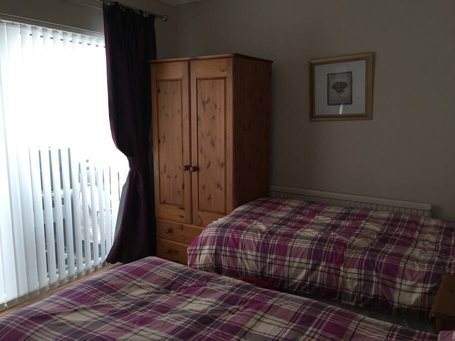Wardrobe and door into conservatory