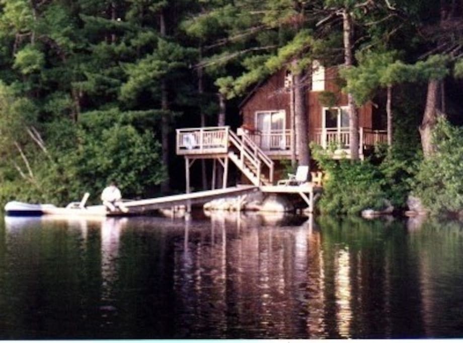 Out the door and on the dock