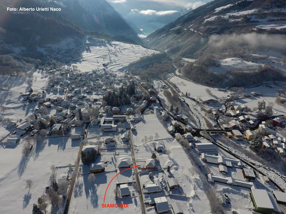 Vista da Nord verso Sud.
Inverno 2017 -2018
