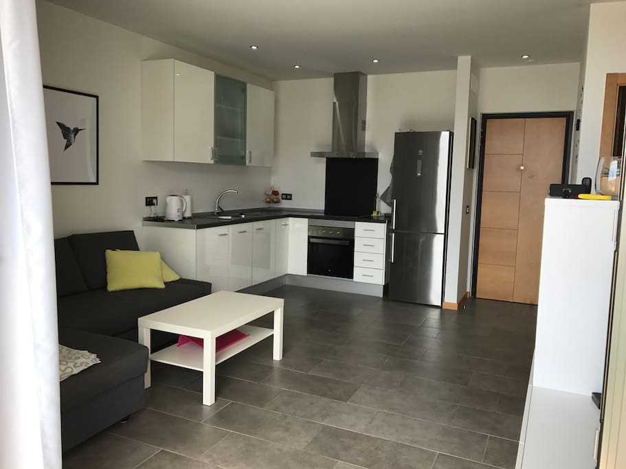 Kitchen and living room