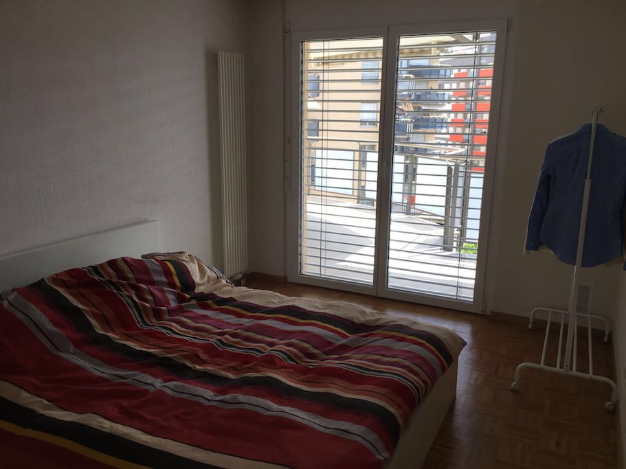 One bed room with access to the big balcony
