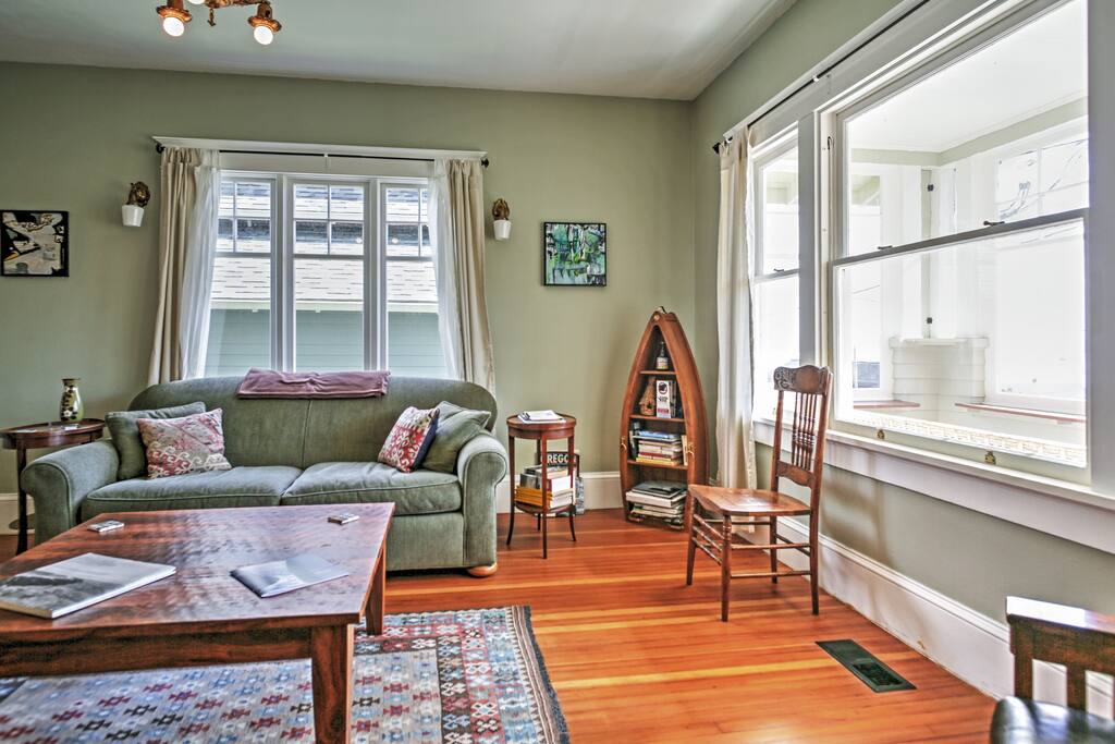 Relax and unwind in the cozy living area.