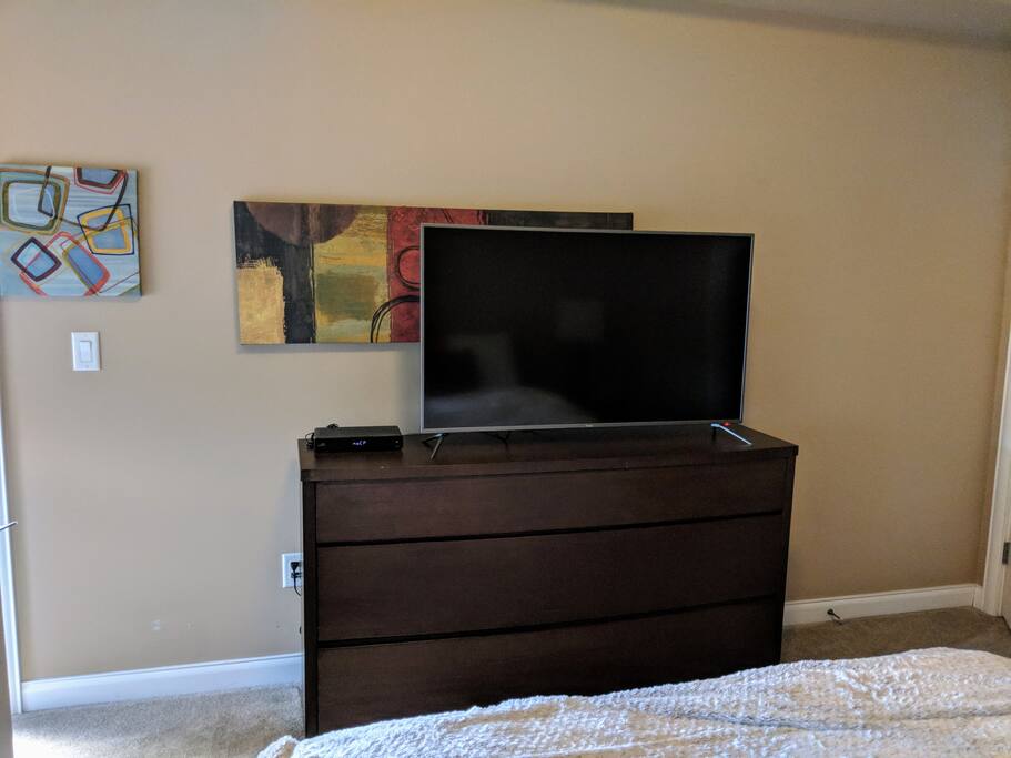 TV In Master Bedroom 50" Chromecast