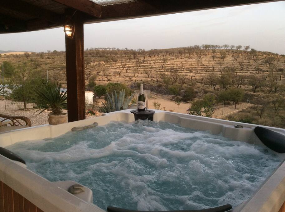 Or a bottle of Cava in the hot tub