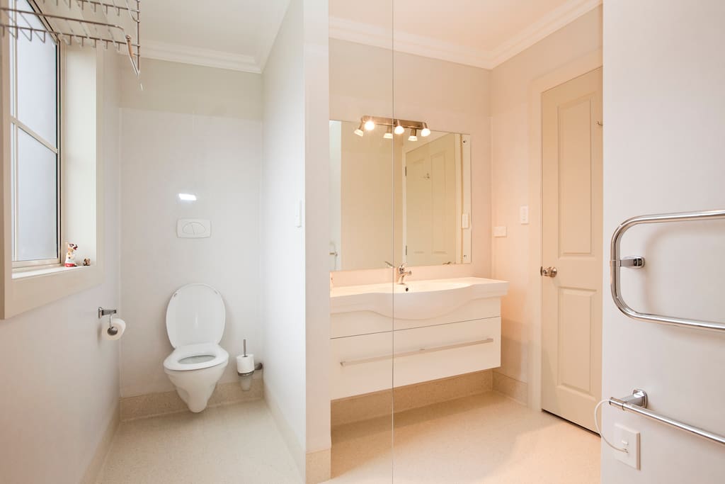Bathroom off Hallway between Dog Room and Piglet Room
