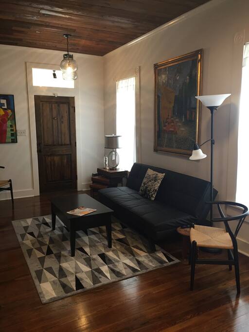 A view from the kitchen towards the front door.