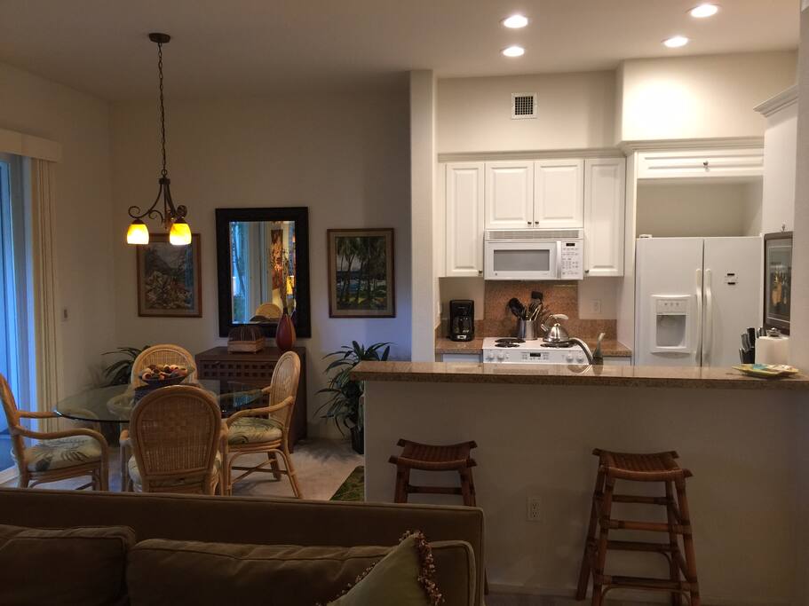 Dining/Kitchen view from LR