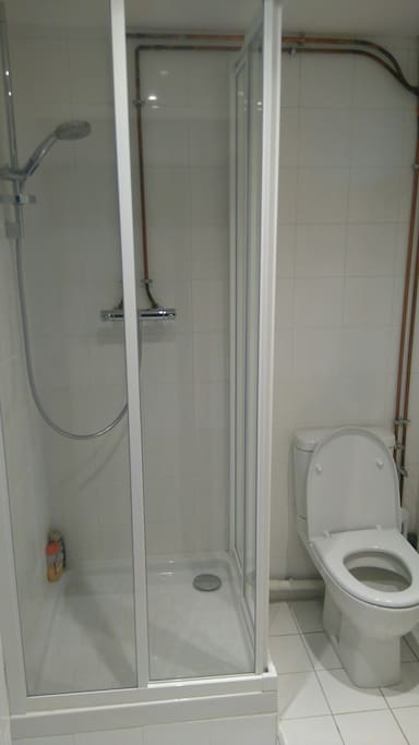 private shower and wc