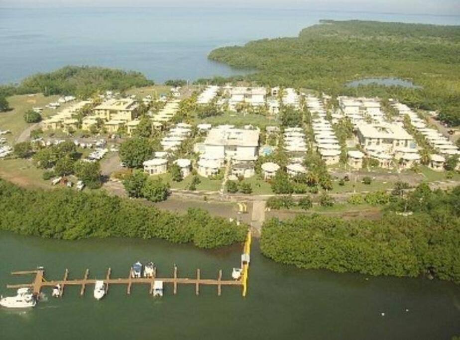 Aereal view of the complex