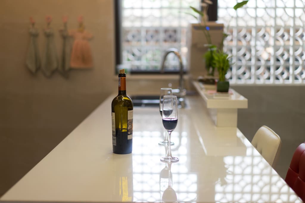 Some Wine At The House