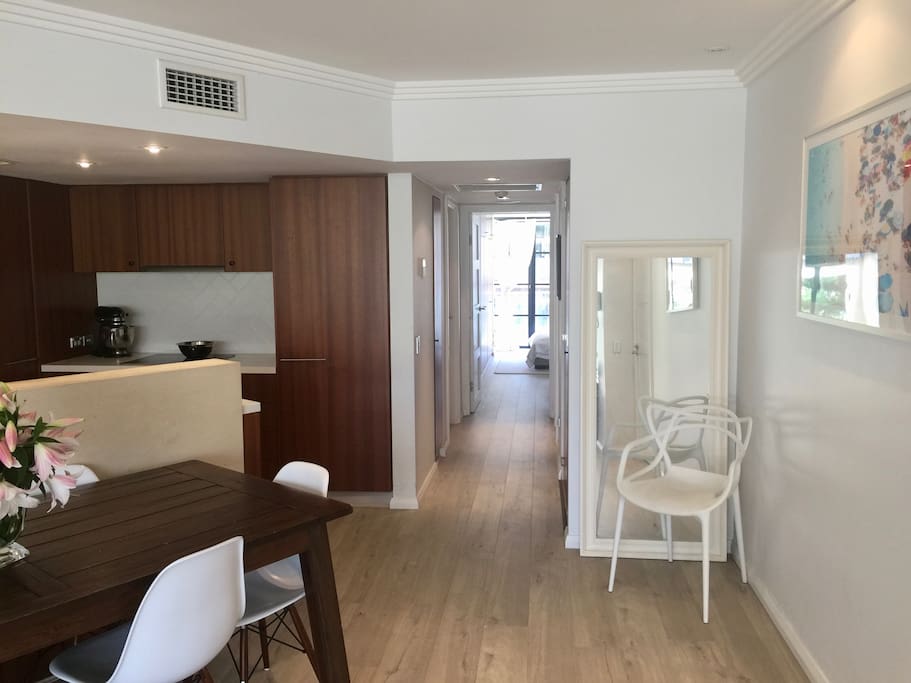 Kitchen and hallway
