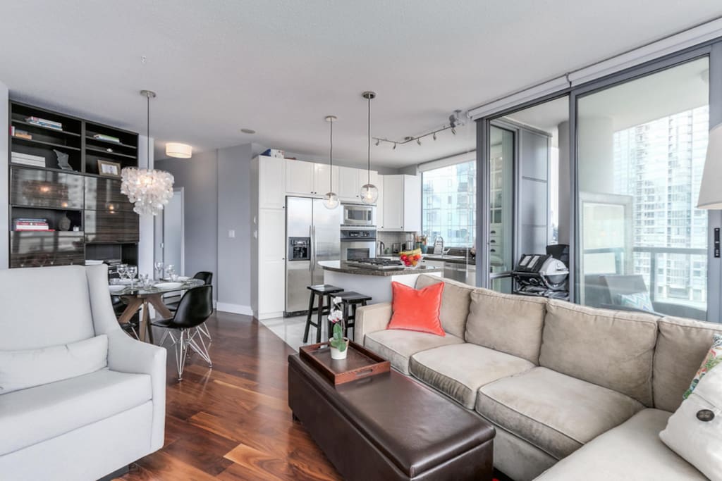 Living, Dining, Kitchen & Balcony