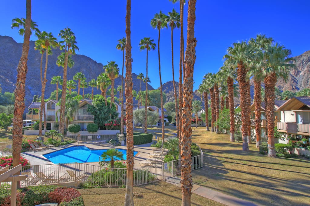 View looking at pool