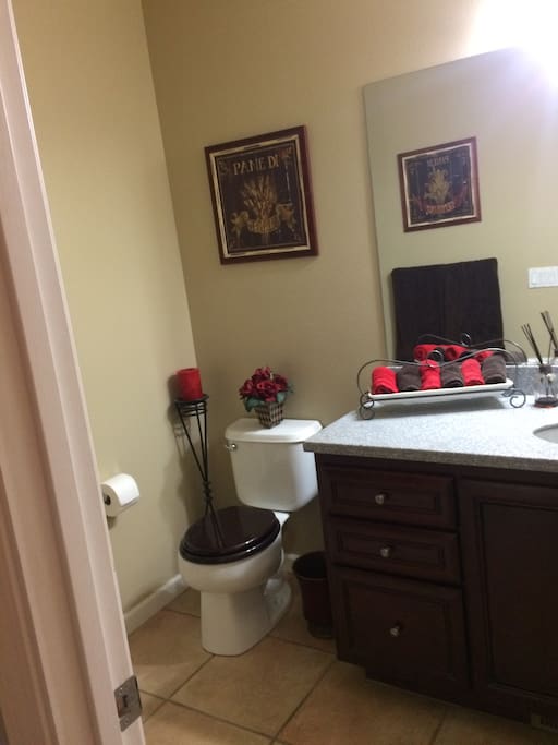 Private bathroom.