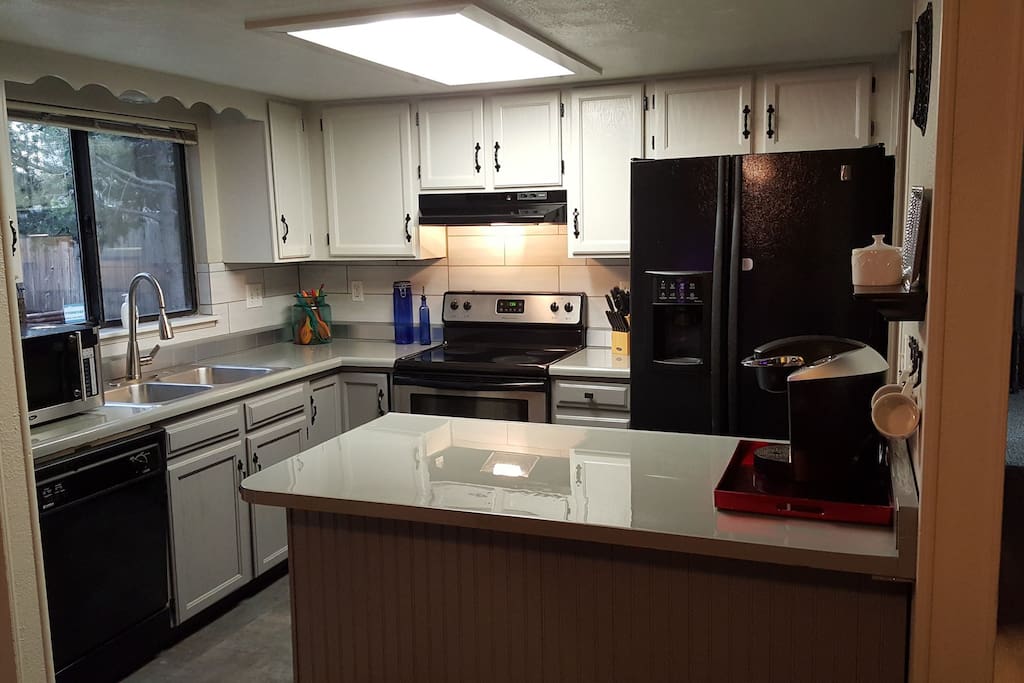 Newly remodeled kitchen with a Keurig and everything you'll need.