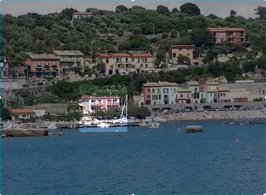 Evidenza della casa sulla costa
