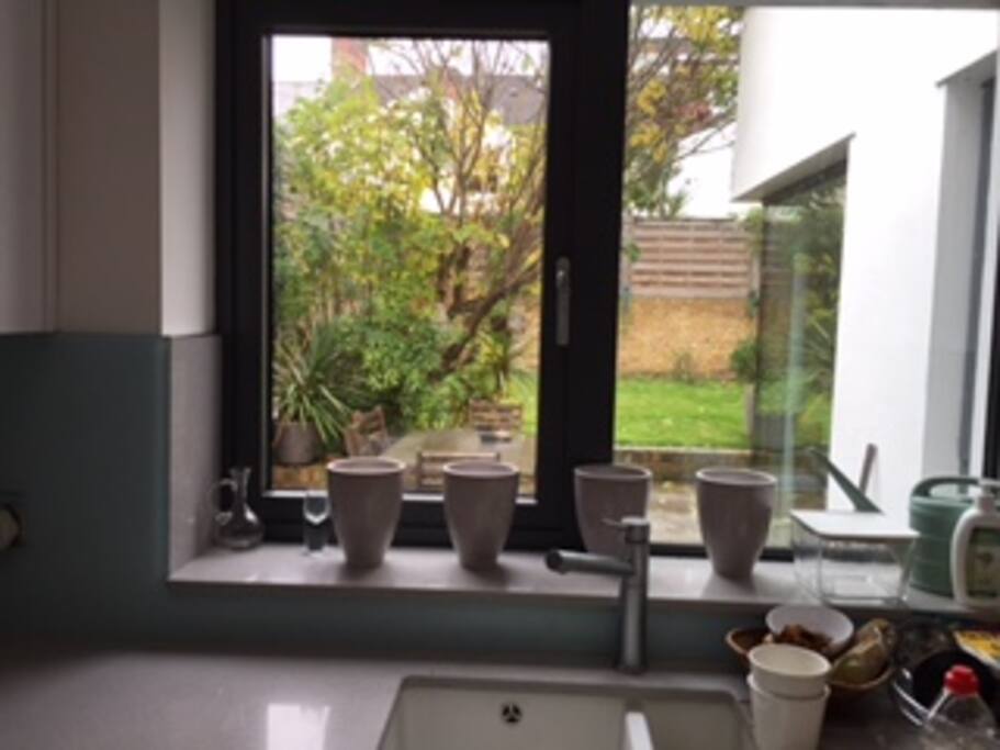 Kitchen view,fully equipped integrated appliances.