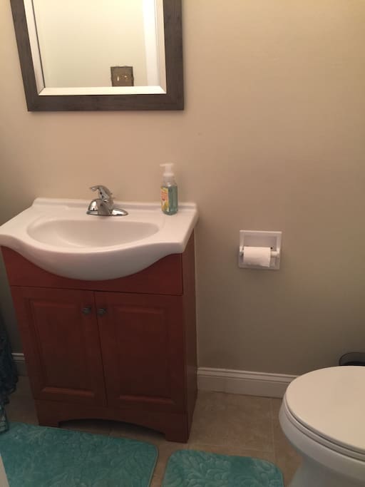 Your private full bathroom across the hall.