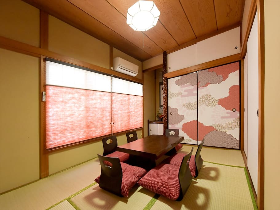 Traditional japanese tatami room