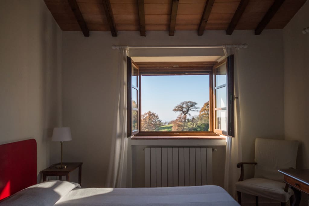 Main bedroom with countryside views
