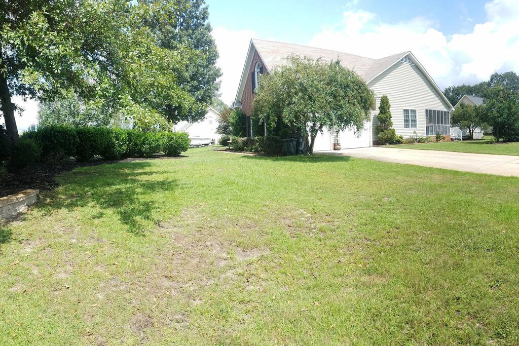 front and side of the house