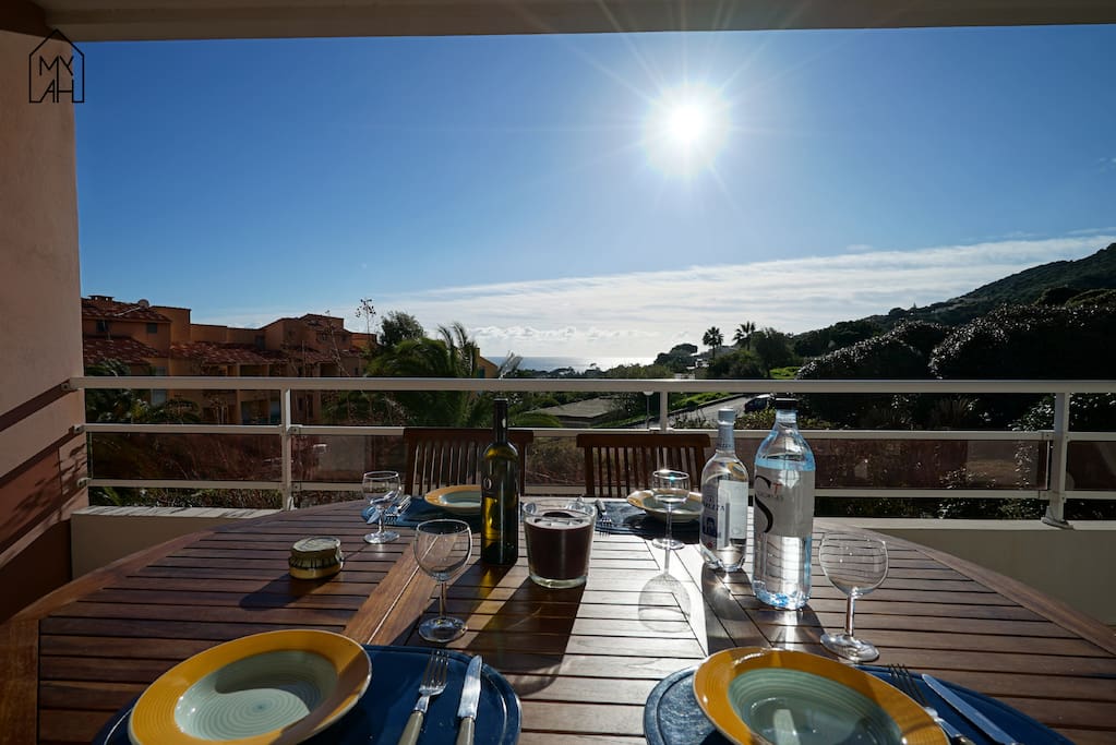Balcon avec vue mer