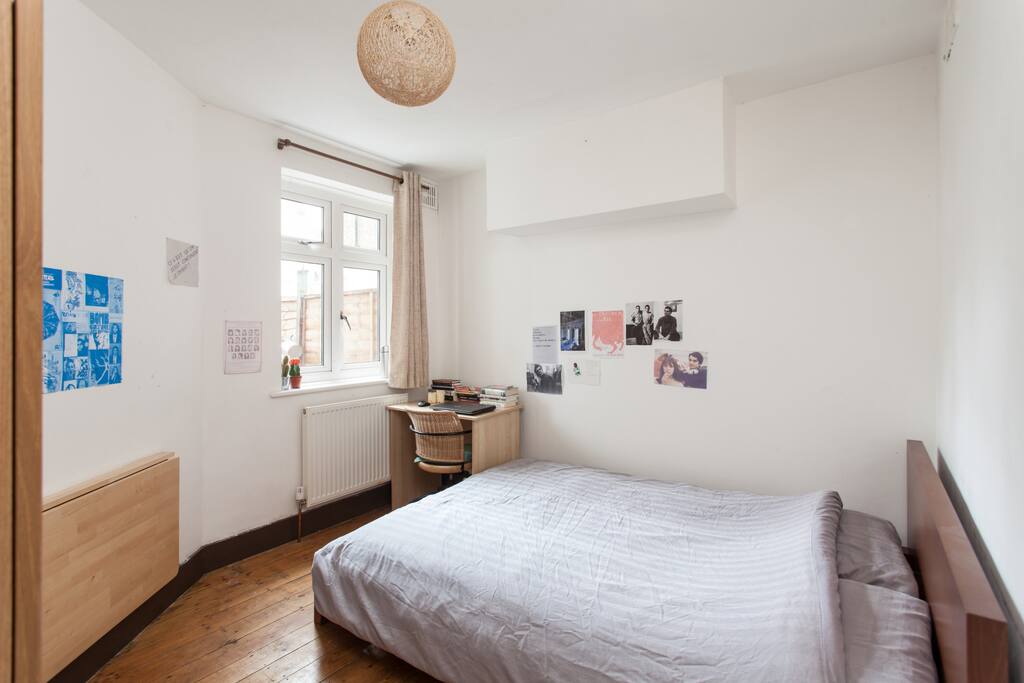 This would be your double bedroom overlooking the decked, peaceful back garden...