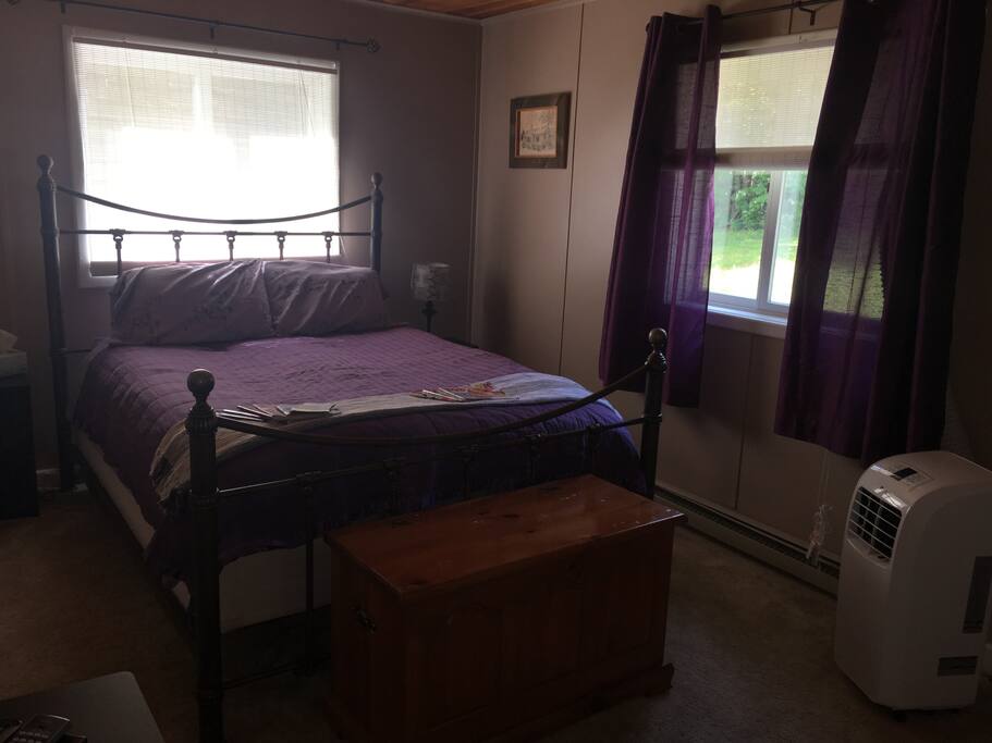Your cozy room with a comfortable, queen size bed!