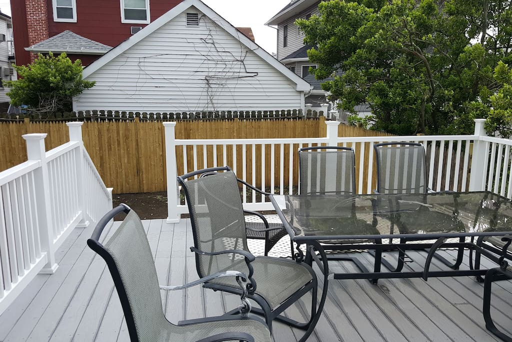 quiet outdoor deck