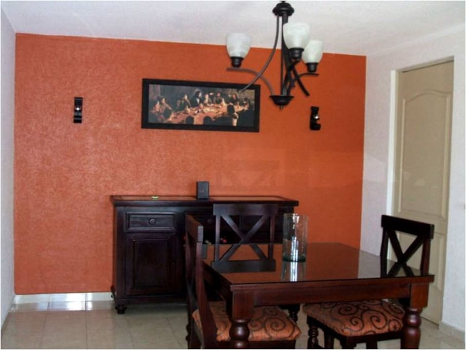 Comedor y decoración contemporáneo mexicano-
