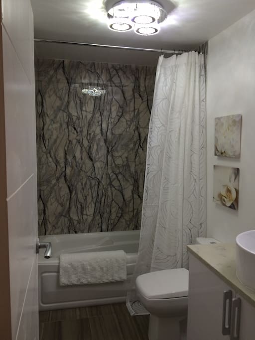 Granite Shower/tub.