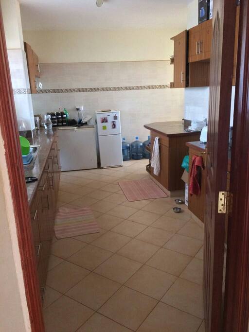 Kitchen with all utilities for cooking and serving