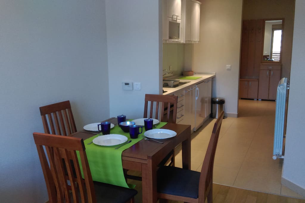 dining room and kitchen