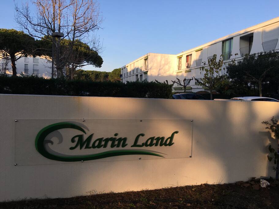 Entrée de la résidence Marin Land