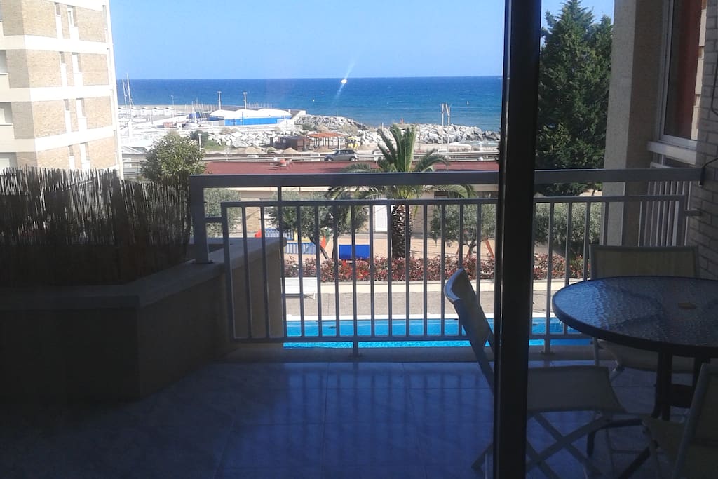 Terraza con vistas del apartamento