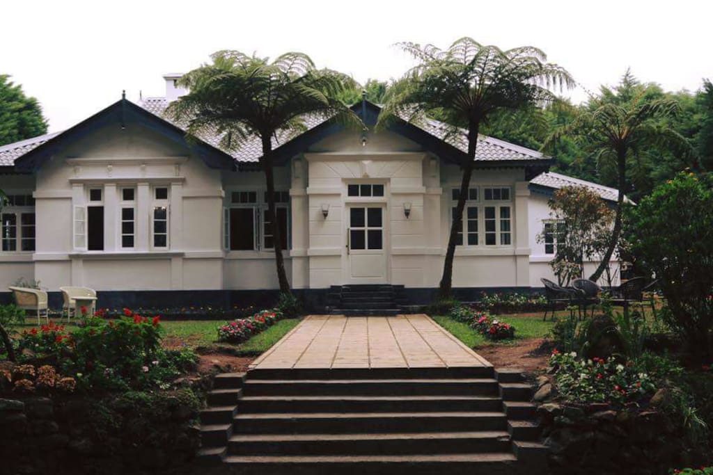 Front view of the bungalow