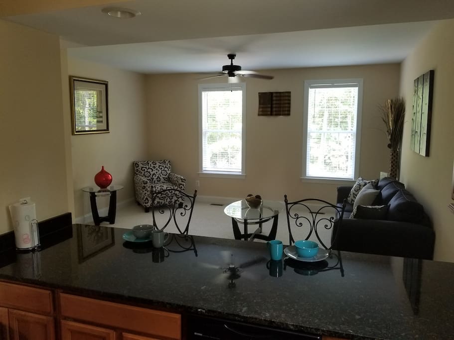 View from kitchen