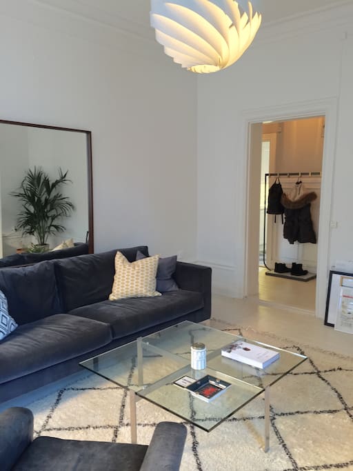 Living room sofa ( 1 person) and one air mattress (1 person) is also available