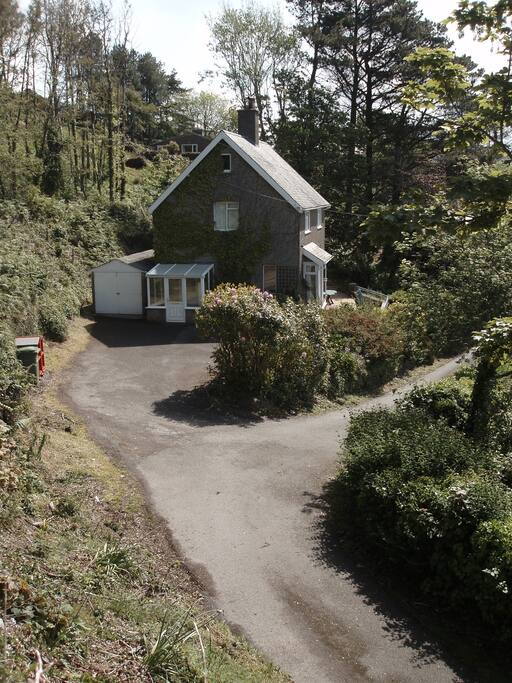Private driveway and parking