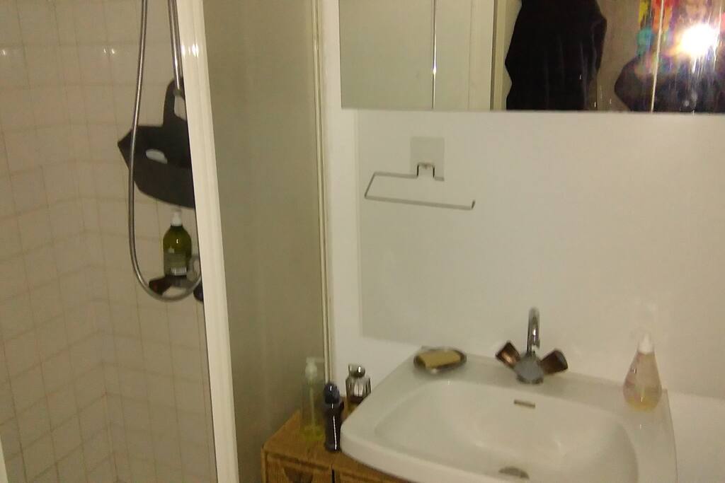 douche et lavabo
