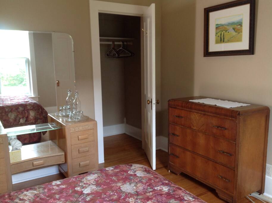 Vanity and closet space