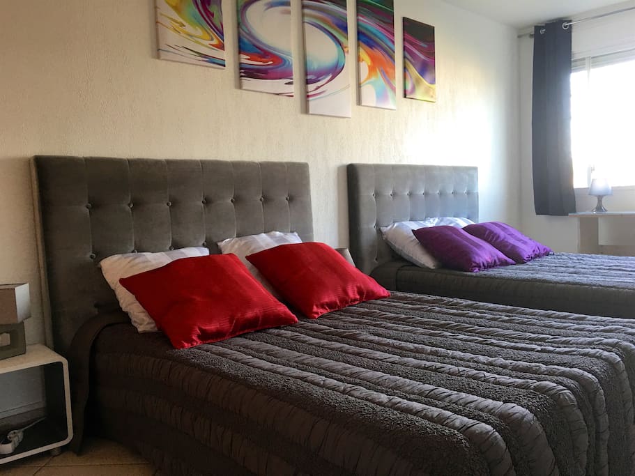 Chambre Argent :
2 Grands lits