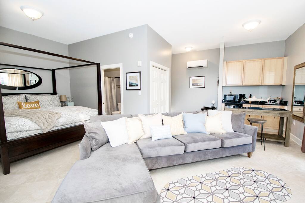 Comfy couches in living space