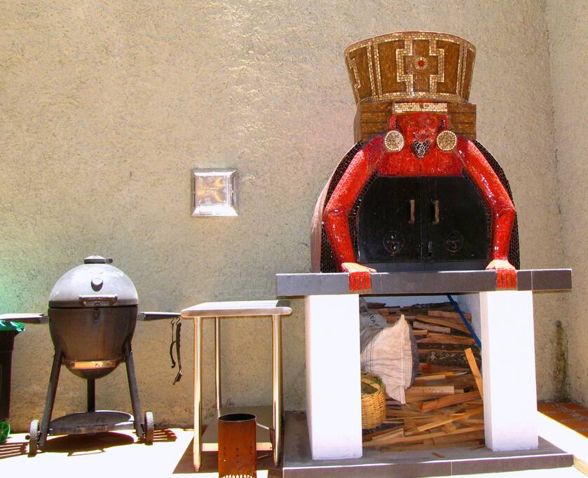 Horno de leña y parrilla