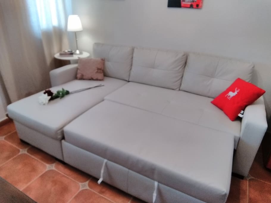 Chaise longue convertible en cama de matrimonio