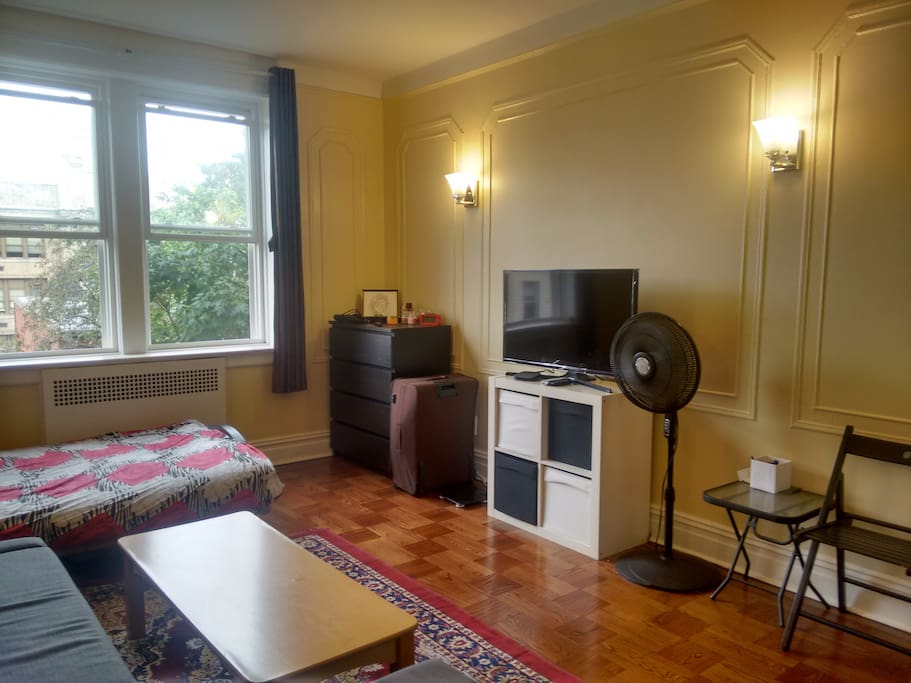 Table, Chair, Fan