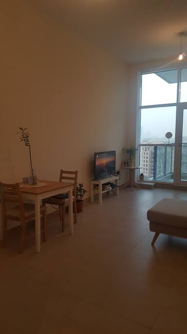living room + balcony